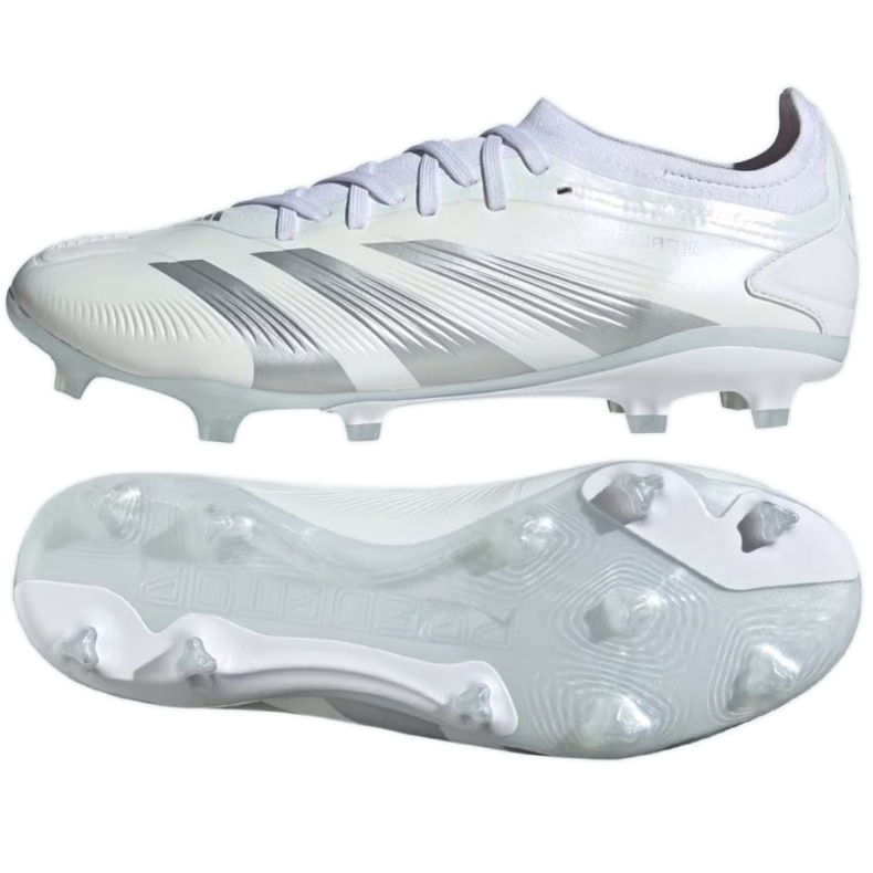 Pantofi de fotbal Adidas Predator Pro Fg M IG7778 alb Pantofi de fotbal Adidas Predator Pro Fg M IG7778 alb