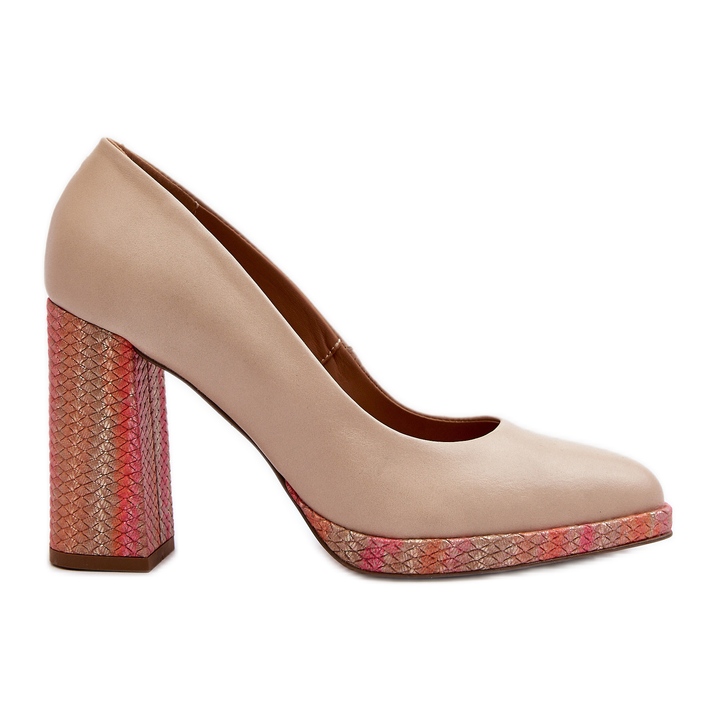 Laura Messi 2746 pantofi cu toc înalt bej deschis Laura Messi 2746 pantofi cu toc înalt bej deschis