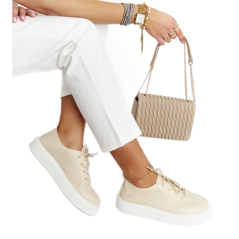 Tenisi Laytonville bej perforați