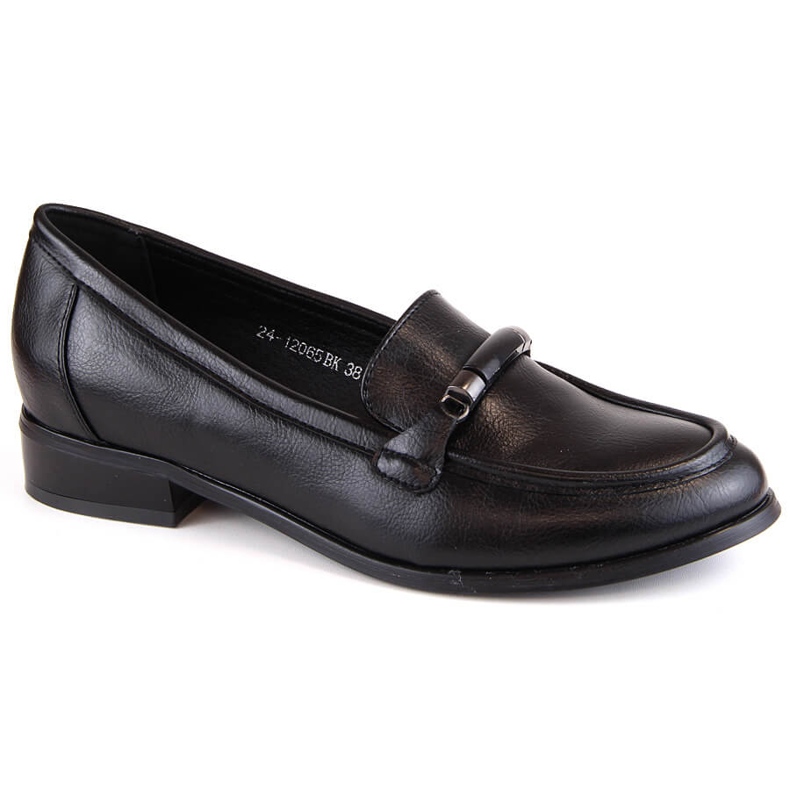Pantofi negri cu toc de damă Potocki SZ12065 negru
