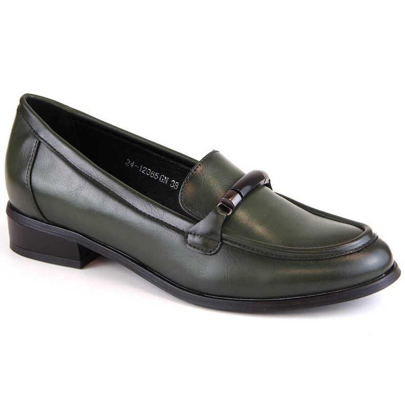 Pantofi de damă cu toc, verde Potocki SZ12065