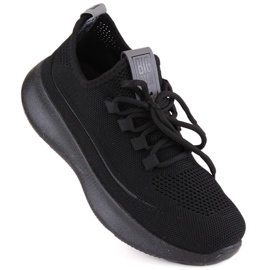 Pantofi sport negri ajurati Big Star NN274663 negru