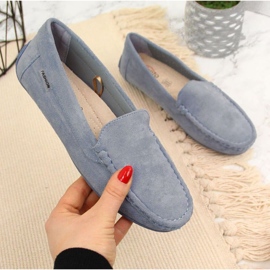 Mocasini eVento W EVE259B din piele intoarsa, albastri albastru Mocasini eVento W EVE259B din piele intoarsa, albastri albastru