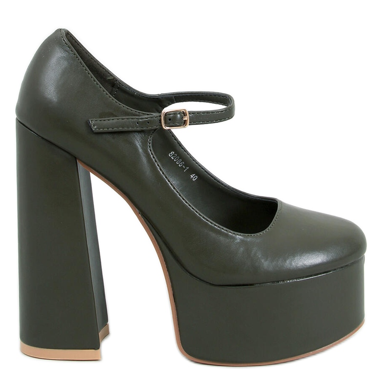 Pompe cu platformă de la Rosario Armygreen verde Pompe cu platformă de la Rosario Armygreen verde