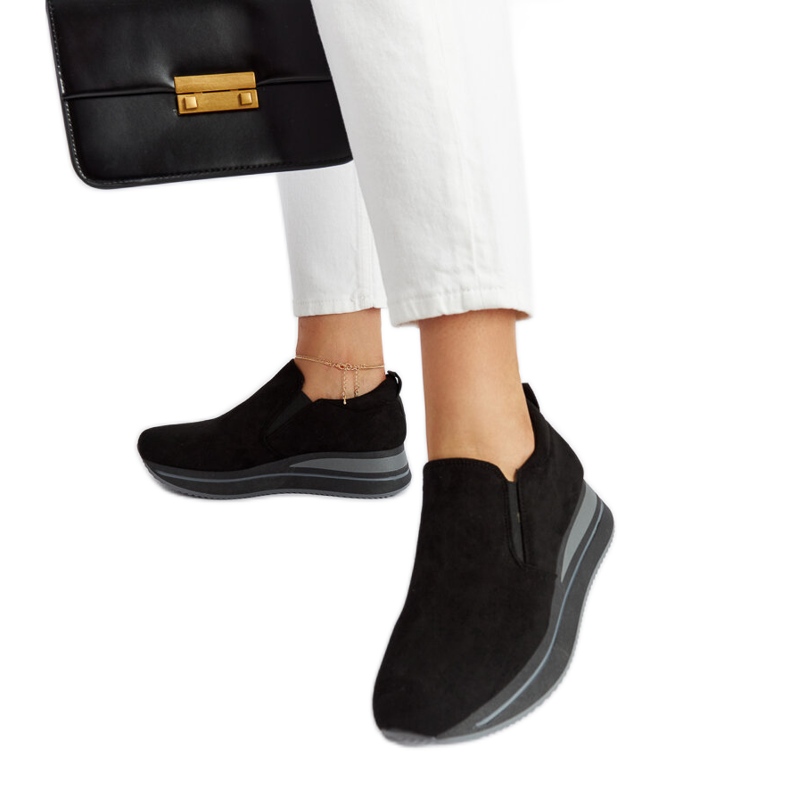 Tenisi negri cu platformă Cliffside negru