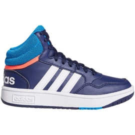 Pantofi Adidas Hoops Mid GW0400 albastru Pantofi Adidas Hoops Mid GW0400 albastru