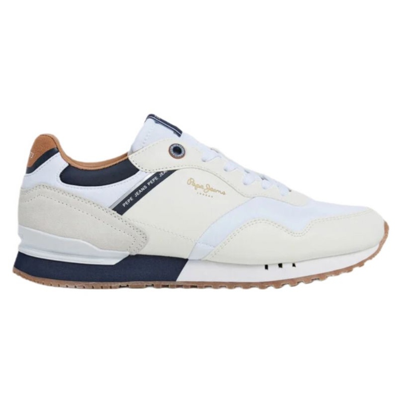 Pantofi Pepe Jeans London Court M PMS40002 alb