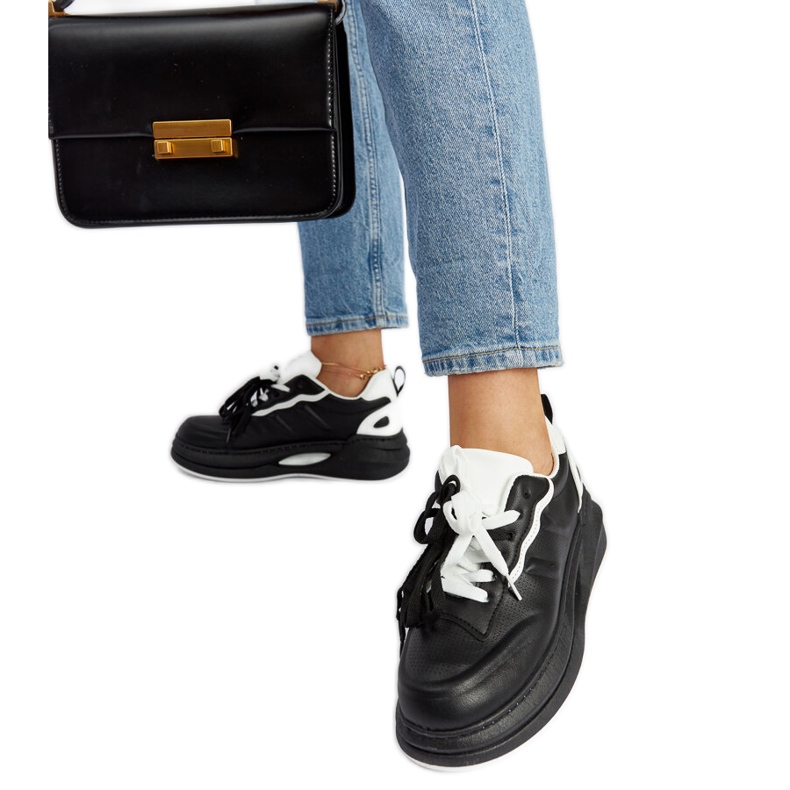 Tenisi Galdino alb-negru