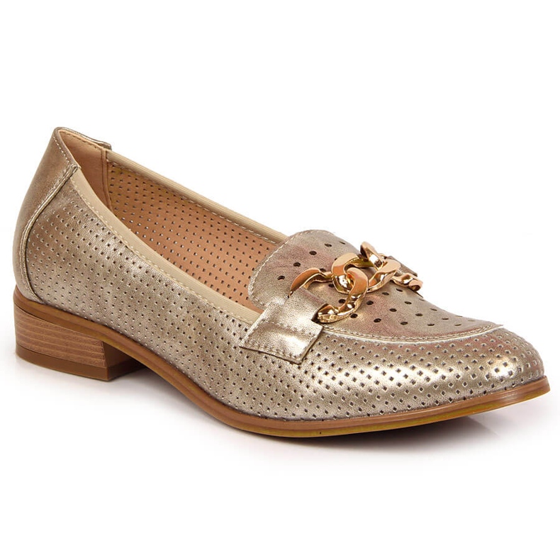 Pantofi ajurati cu lant de aur de la Potocki Pantofi ajurati cu lant de aur de la Potocki