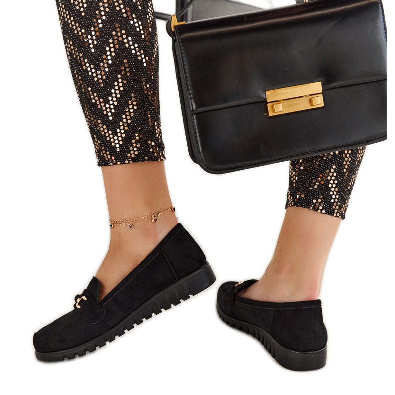 Mocasini Prussia din piele intoarsa neagra negru Mocasini Prussia din piele intoarsa neagra negru