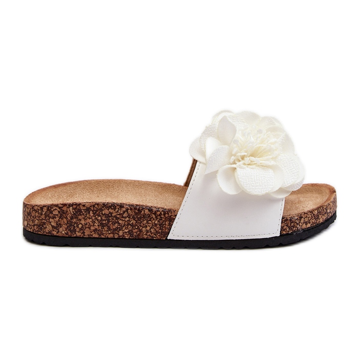 Flip Flops de damă cu flori albe de la Lulania