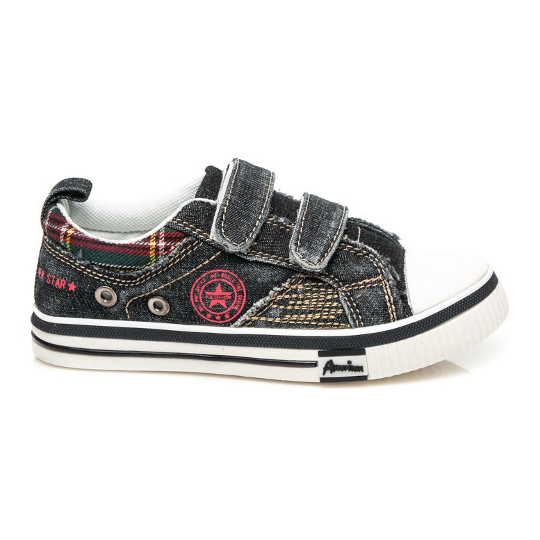 American Club Adidași din denim pentru băiat negru