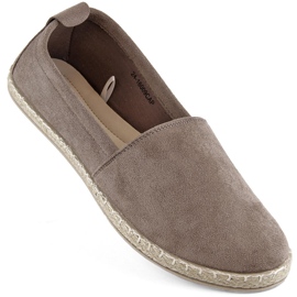 Espadrile cu slip-on de damă, cappuccino Potocki W16009 bej Espadrile cu slip-on de damă, cappuccino Potocki W16009 bej