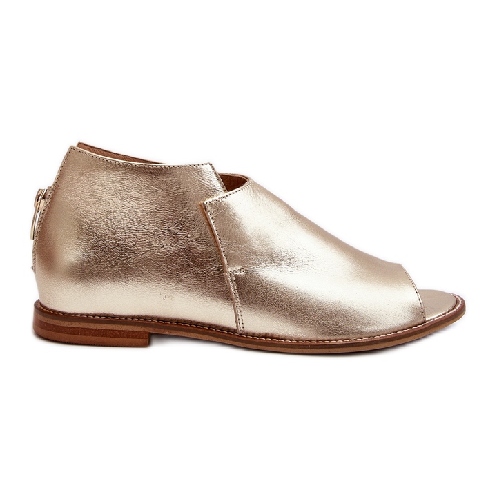 Sandale de damă din piele Laura Messi 2443 Aur de aur Sandale de damă din piele Laura Messi 2443 Aur de aur