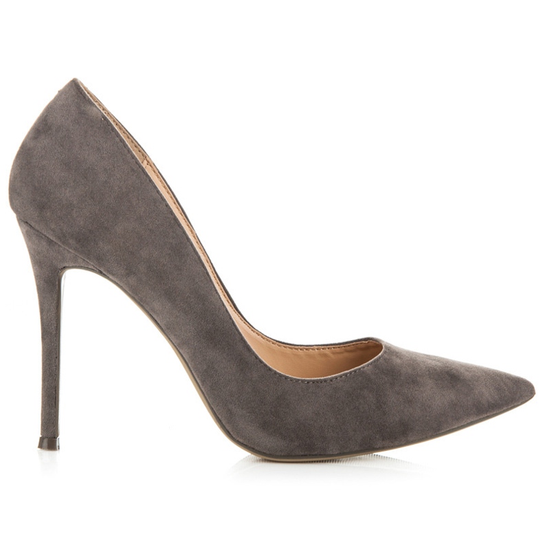 Vices Tocuri din piele intoarsa gri