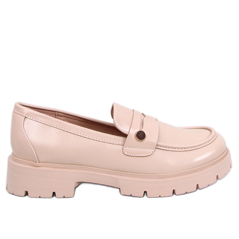 Mocasini cu platforma Sidney Khaki bej