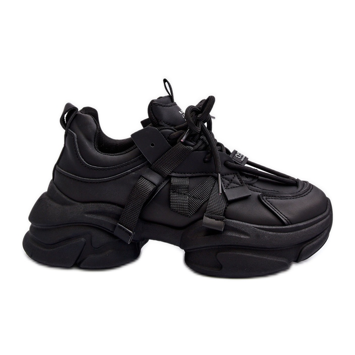 Pantofi de damă cu talpă groasă, Windamella neagră negru