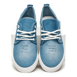 Seastar Adidași din denim albastru