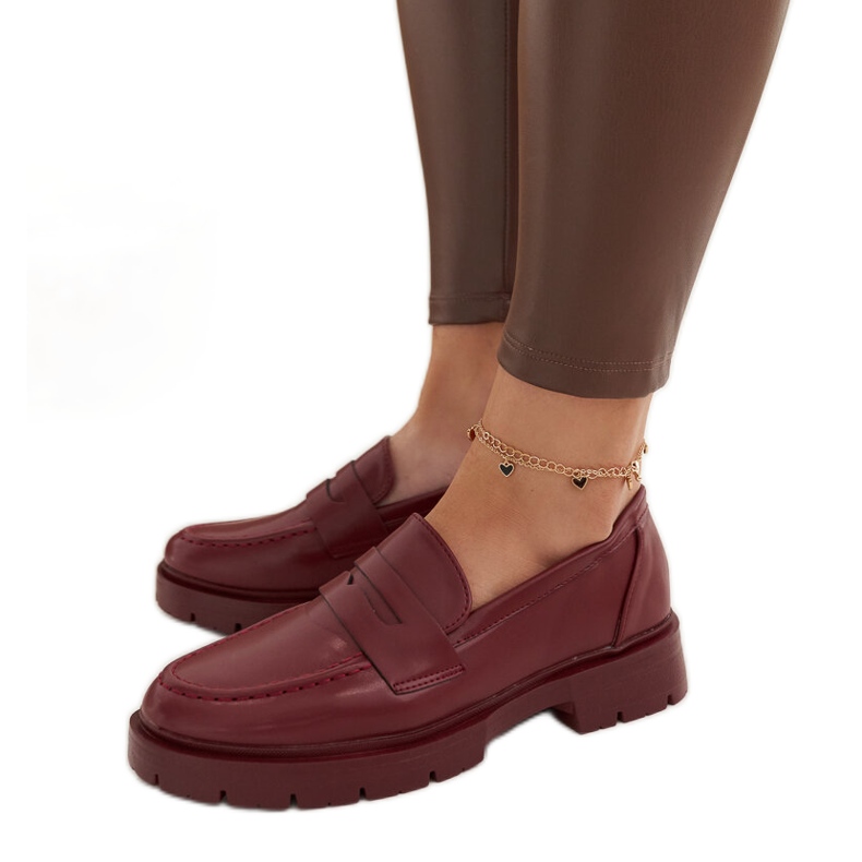 Mocasini Burgundy Maybritt roșu Mocasini Burgundy Maybritt roșu