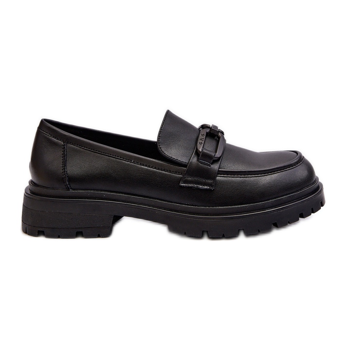 Vinceza Mocasini de dama din piele naturala Imbleria neagra negru