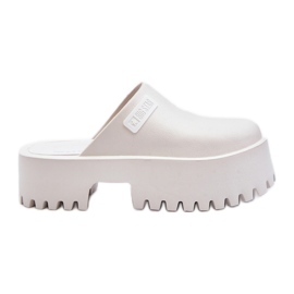 Flip-flops de damă cu o talpă masivă Big Star NN274015 alb