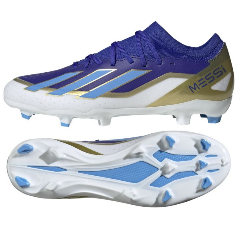 Pantofi Adidas X Crazyfast League Messi Fg ID0712 albastru