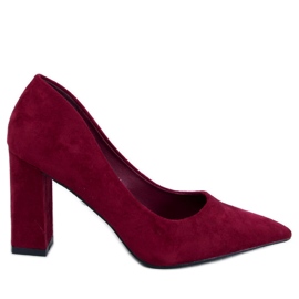 Pompe stiletto Verizon Wine roșu