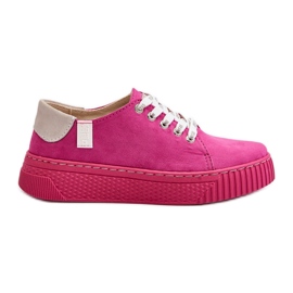 Pantofi de damă cu sistem de spumă cu memorie Big Star NN276004 fucsia roz Pantofi de damă cu sistem de spumă cu memorie Big Star NN276004 fucsia roz