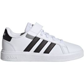 Pantofi Adidas Grand Court 2.0 El K Jr GW6521 alb Pantofi Adidas Grand Court 2.0 El K Jr GW6521 alb