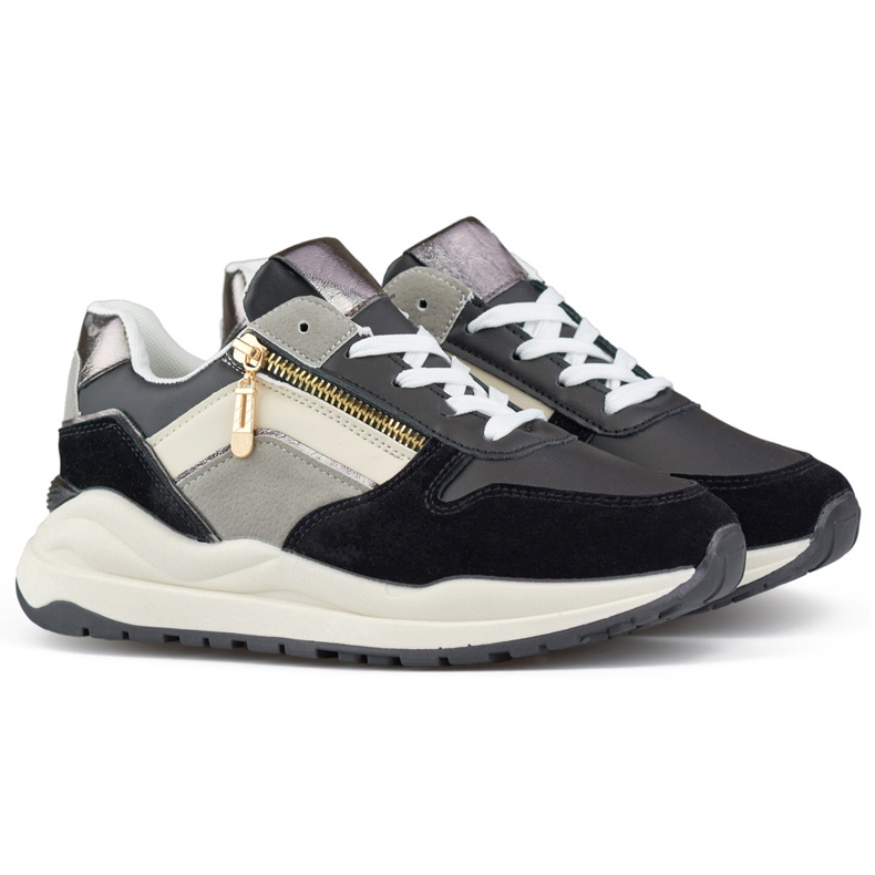 Pantofi sport casual dama, adidasi negri negru