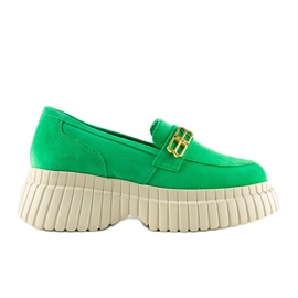 Pantofi Karino din piele intoarsa verde Pantofi Karino din piele intoarsa verde