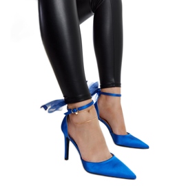 Tocuri albastre cu fundita de la Ilaysa albastru Tocuri albastre cu fundita de la Ilaysa albastru