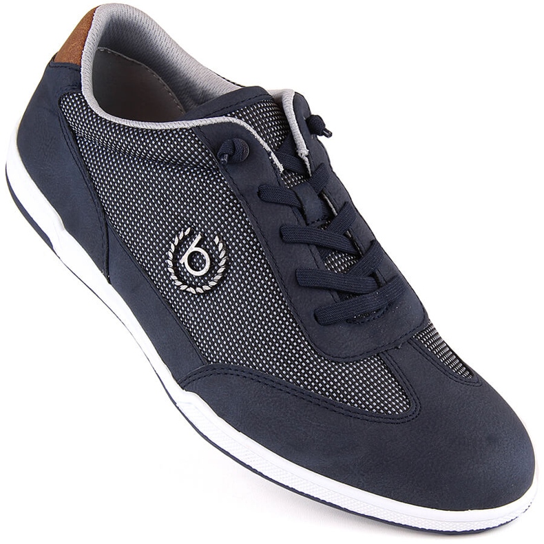Pantofi sport slip-on confortabili pentru bărbați, bleumarin Bugatti NN153404 albastru