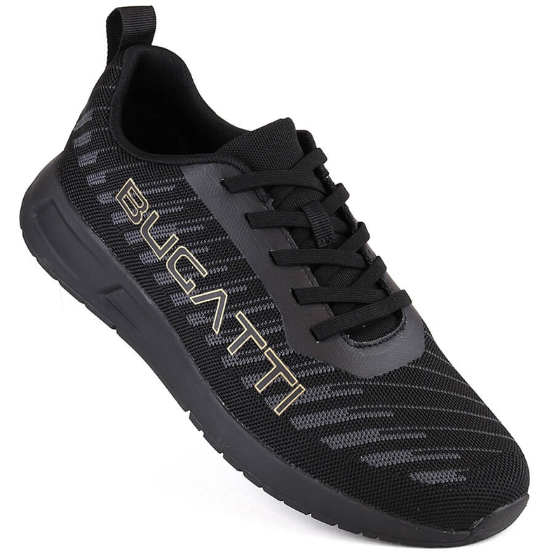 Pantofi sport comozi pentru bărbați negri Bugatti NN153415 negru