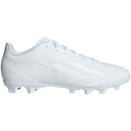 Pantofi de fotbal Adidas X Crazyfast.4 FxG GY7432 alb Pantofi de fotbal Adidas X Crazyfast.4 FxG GY7432 alb
