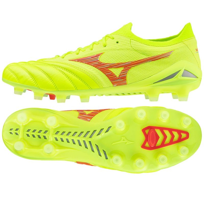 Pantofi de fotbal Mizuno Morelia Neo Vi Beta Japan Mix Md M P1GA244045 galben