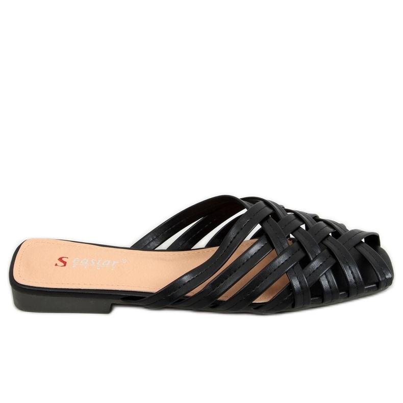 Seastar Papuci dama impletiti Loretta Black negru