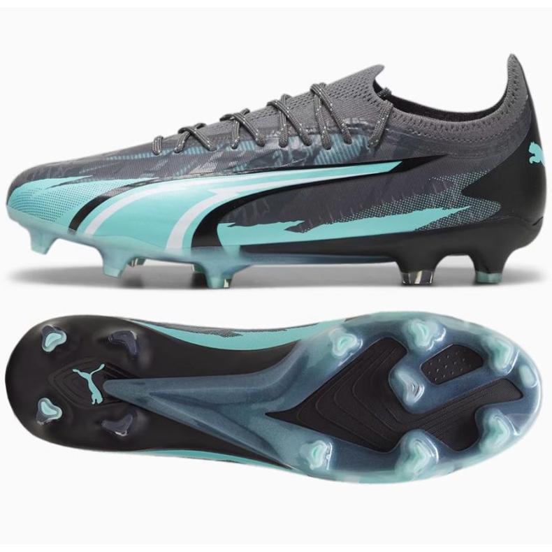 Pantofi de fotbal Puma Ultra Ultimate Rush FG/AG M 107827-01 gri