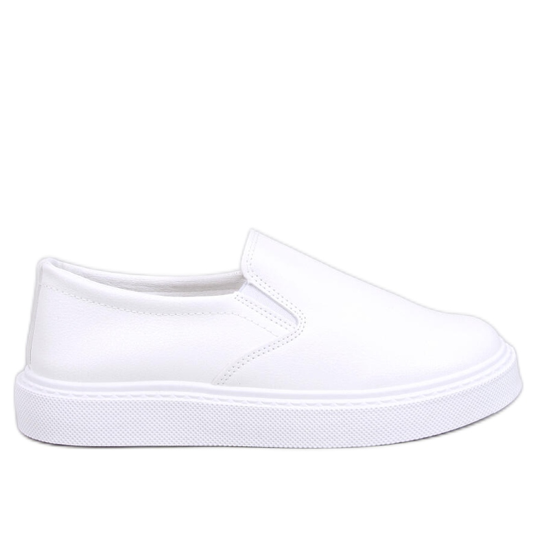 Tenisi Allams White cu slip-on alb