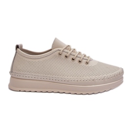 Vinceza Pantofi sport dama din piele pantofi sport bej Lalnai Vinceza Pantofi sport dama din piele pantofi sport bej Lalnai
