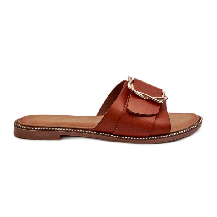 Flip-flops de damă cu curea și cataramă Camel Opahiri maro Flip-flops de damă cu curea și cataramă Camel Opahiri maro