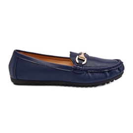 Mocasini clasici din piele ecologică de damă bleumarin Demese albastru Mocasini clasici din piele ecologică de damă bleumarin Demese albastru