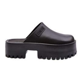 Flip-flops de damă cu o talpă masivă Big Star NN274014 Negru