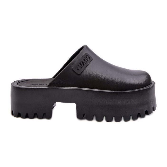 Flip-flops de damă cu o talpă masivă Big Star NN274014 Negru