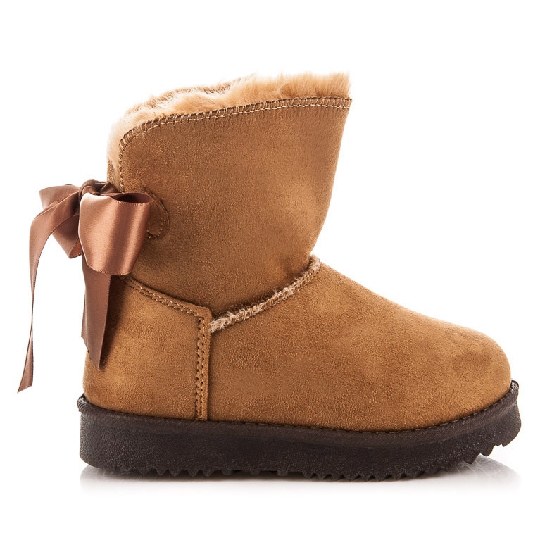 Kylie Mukluki pentru copii cu arcul maro