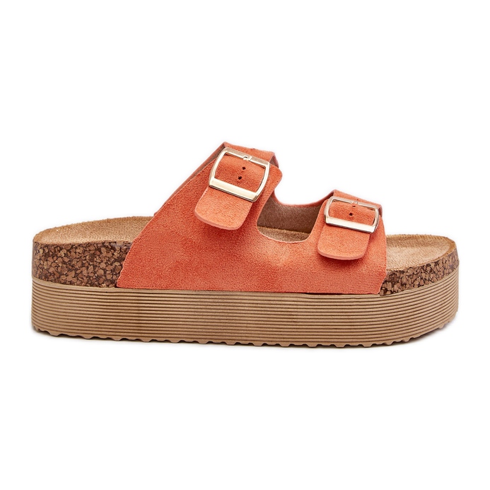 Flip Flops Damă Platformă Cu Catarame Orange Lolpey portocale