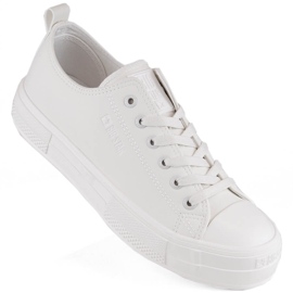 Tenisi dama albi din piele ecologica Big Star NN274860 Tenisi dama albi din piele ecologica Big Star NN274860