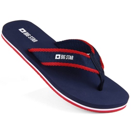 Șlapi pentru bărbați, albastru bleumarin, Big Star NN174623