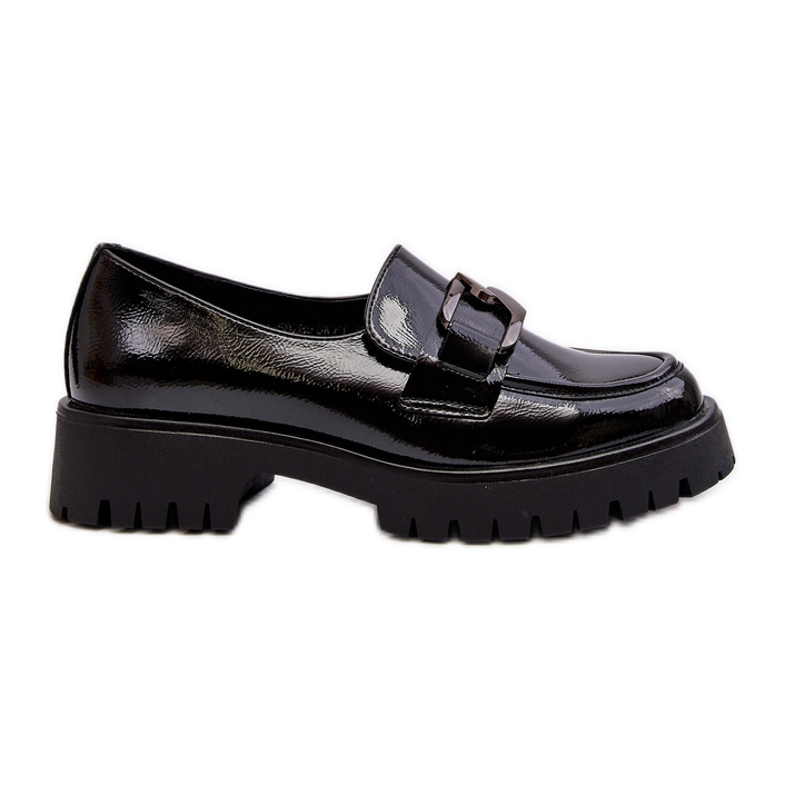 Vinceza Mocasini de dama din piele lacuita neagra Santtes negru Vinceza Mocasini de dama din piele lacuita neagra Santtes negru