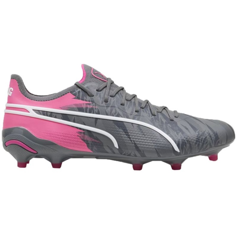 Pantofi de fotbal Puma King Ultimate Rush FG/AG 107824 01 gri